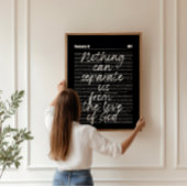 Romeinen 8 Vetgedrukte Zwarte Schrift Poster