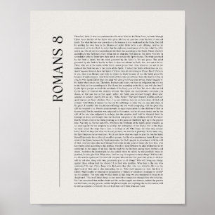 Romeinen 8 Volledige Bijbelhoofdstuk Poster