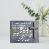 Romeinen Bijbelverse van de Liefde van 8:38 God Briefkaart (Staand voorkant)