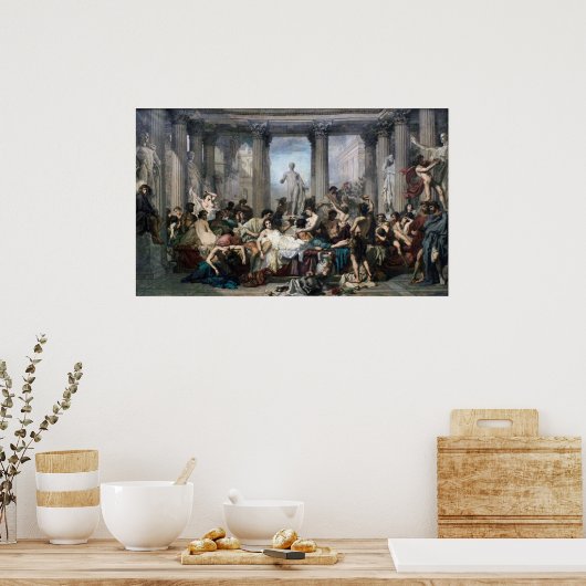 Romeinen in de Decadentie van het Rijk Poster (Keuken)