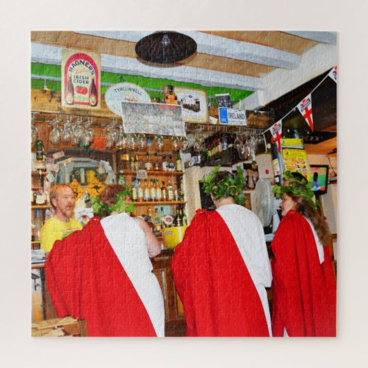 Romeinen in een Ierse pub Legpuzzel (Verticaal)