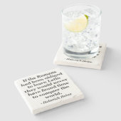 Romeinen leren Latijnse Citaat Stenen Onderzetter (Zijkant)