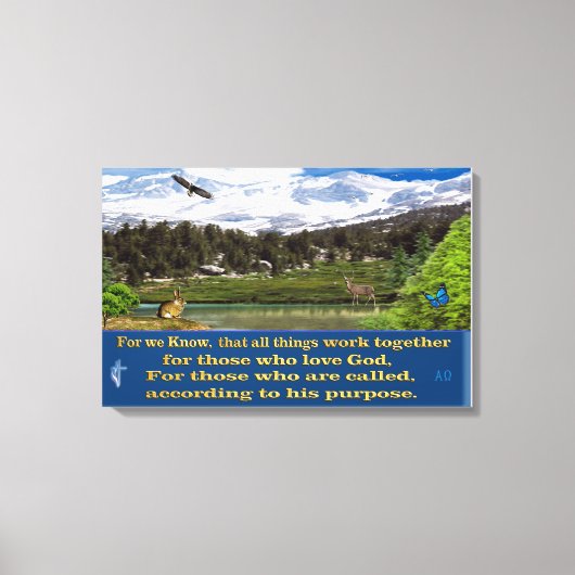 Romeinen poster doek, omwikkeld met 8:28 canvas afdruk (Voorkant)