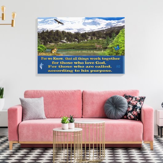 Romeinen poster doek, omwikkeld met 8:28 canvas afdruk (Insitu (Woonkamer))