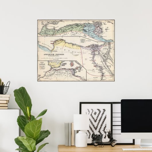 Romeins Afrika Poster (Thuiskantoor)