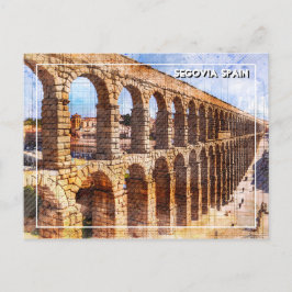 Romeins aquaduct, Segovia. Spanje. Briefkaart