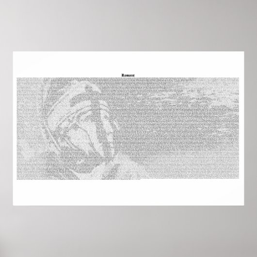 Romeins boek (volledige KJV-tekst) Poster (Voorkant)