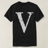 Romeins cijfer 5 V ~ Vijf T-shirt (Design voorkant)