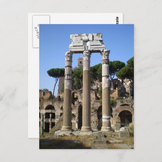 Romeins cijfer briefkaart (Voorkant / Achterkant)