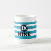 Romeins cijfer: Negen Mok (Center)