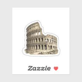 Romeins Colosseum Antieke Colosseum Gravure Sticker