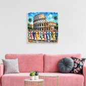 Romeins Colosseum Elegantie Scene Canvas Kunst (Insitu (Woonkamer))