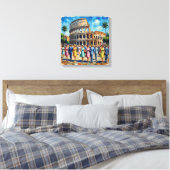 Romeins Colosseum Elegantie Scene Canvas Kunst (Insitu (Slaapkamer))