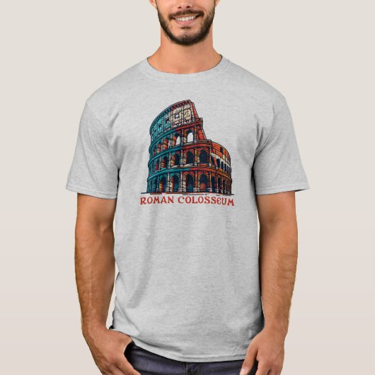 Romeins Colosseum, Italië T-shirt (Voorkant)