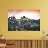 Romeins Forum bij zonsopgang Canvas Afdruk (Insitu (Woonkamer))