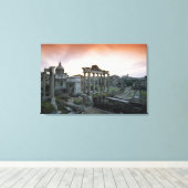 Romeins Forum bij zonsopgang Canvas Afdruk (Insitu (Houten vloer))