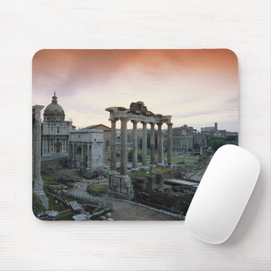 Romeins forum bij zonsopgang muismat (Met muis)