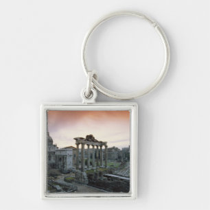 Romeins Forum bij zonsopgang Sleutelhanger