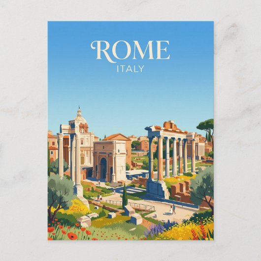 Romeins Forum Italië Briefkaart (Voorkant)