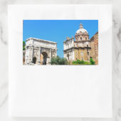 Romeins forum rechthoekige sticker (Tas)