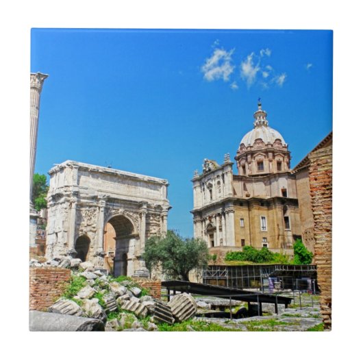 Romeins forum tegeltje (Voorkant)