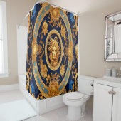 Romeins gezicht douchegordijn (In situ)