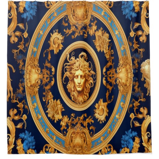 Romeins gezicht douchegordijn (Voorkant)