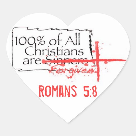 Romeins hart sticker (Voorkant)