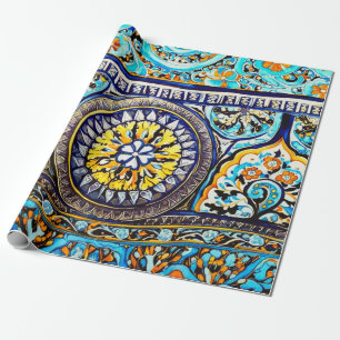 Romeins Italiaans Spaans Majolica Floral Decoupage Cadeaupapier