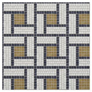 Romeins motief mozaïek geometrisch patroon 2 stof