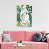 Romeins standbeeld | Waterverf botanische schilder Canvas Afdruk (Insitu (Woonkamer))