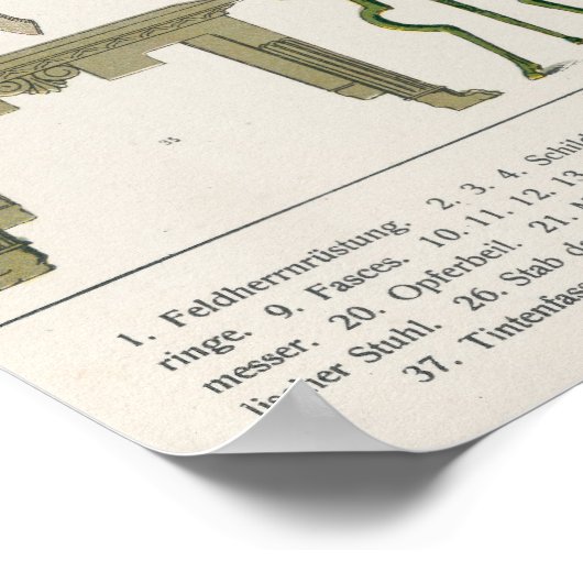 Romeinse Accessoires Poster (Hoek)