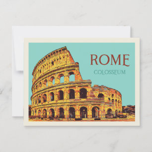 Romeinse afbeelding van het colosseum Italië Brief Briefkaart