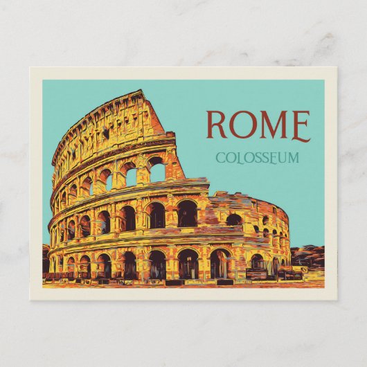 Romeinse afbeelding van het colosseum Italië Brief Briefkaart (Voorkant)