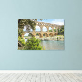 Romeinse aquaduct canvas afdruk (Insitu (Houten vloer))