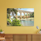 Romeinse aquaduct canvas afdruk (Insitu (Woonkamer))