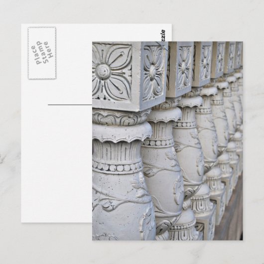 Romeinse architectuurkolommen briefkaart (Voorkant / Achterkant)