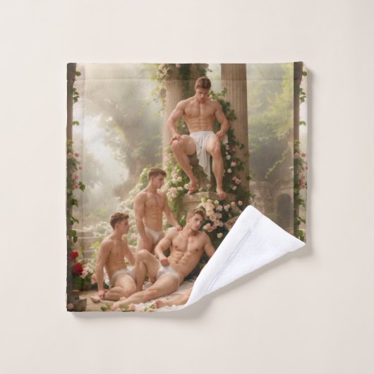 Romeinse baden neo-klassieke ontwerper bad handdoek (Wasdoekje)
