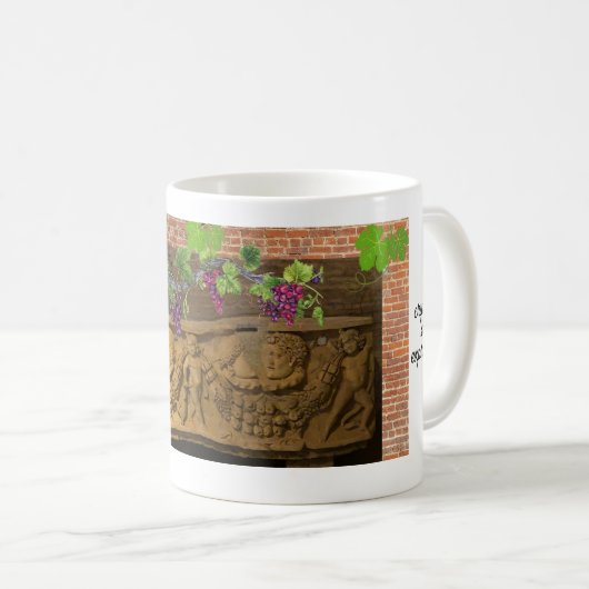 Romeinse beeldhouwkunst grappig citaat voor kunste koffiemok (Voorkant rechts)