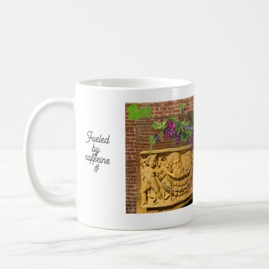 Romeinse beeldhouwkunst grappig citaat voor kunste koffiemok (Links)