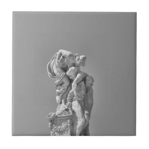 Romeinse beeldhouwwerken in moderne samenstelling tegeltje