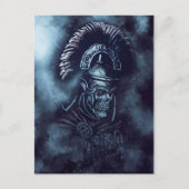 Romeinse Centurion schedel Middeleeuwse Gladiator  Briefkaart (Voorkant)