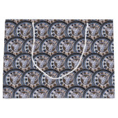 Romeinse cijfers Gear Klok Groot Cadeauzakje (Voorkant)