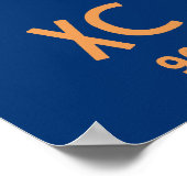 Romeinse cijfers getallen tabel grafiek tutorial poster (Hoek)