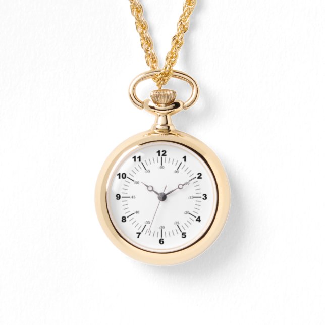 Romeinse cijfers Modern nummer groot Lezen horloge (Voorkant)