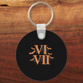 Romeinse Cijfers Vi Vii 67 Meme Gen Alpha Hallowee Sleutelhanger (Voorkant)