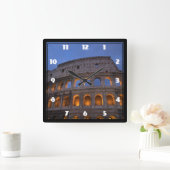 Romeinse Colosseum bij nacht Vierkante Klok (Huis)