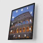 Romeinse Colosseum bij nacht Vierkante Klok (Hoek)