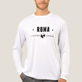 Romeinse Coördinaten met Wereldbol en Sterren Tri-Blend Shirt