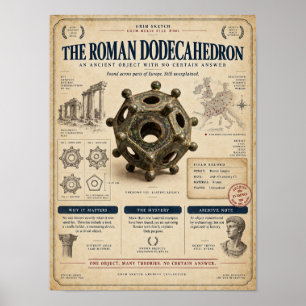 Romeinse Dodecaëder Archeologie Mysterie Poster